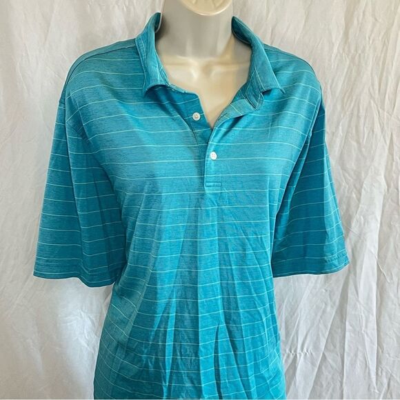 Men’s LG ~ Walter Hagen Light Blue ~ Golf Polo Tee - Picture 2 of 10